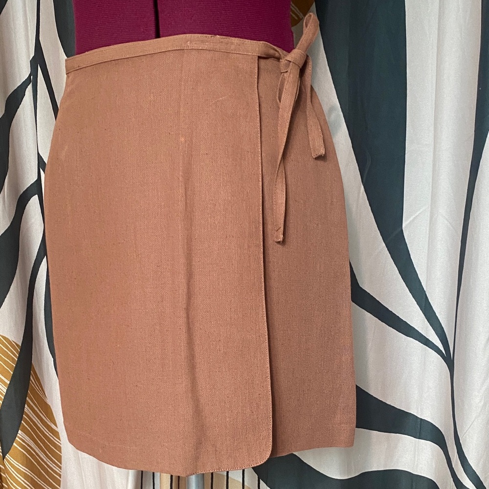 GAP Rust Mini Wrap Skirt